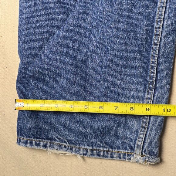 VINTAGE Anchor Blue Baggy Men Jeans 40x30 Blue Denim Skateboard Street Wear‎ Y2K - Picture 6 of 16